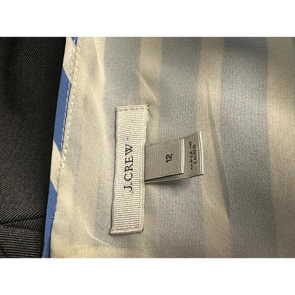J. Crew classic coastal blue/white striped sleeveless silk sheath dress Size 12 - Picture 6 of 6